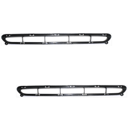 Replacement Bumper Trim Black, Front, Driver & Passenger Side, 1-year unlimited-mileage warranty SET-REPK015902-2