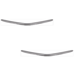 Replacement Bumper Trim Chrome, Front, Driver & Passenger Side, 1-year unlimited-mileage warranty SET-T015904-2