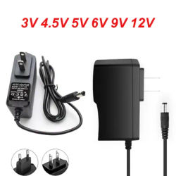 AC To DC Power Adapter 3V 4.5V 5V 6V 9V 12V Universal Power Supply Switching Charger 1A Converter with EU/US Plug
