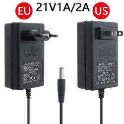 21V1A 2A 12.6V 16.8V 25V/24V DC Lithium Battery Electric Drill Power Adapter Charger 1a 2a EU Us Plug for ElectricScrewdriver