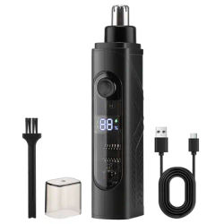 Electric Nose Hair Trimmer For Man Portable Rechargeable Mini Ear Nose Hair Cleaner Trimmer Facial Hair Removal Shaving Machine