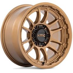 KMC Wheel Aluminum Bronze, Lifetime Structural Limited Warranty With 1 Year On Finish KM727ZX17856810N