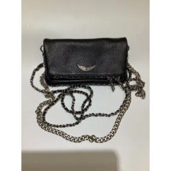 Bla Leather Rivet Wings Mobile Phone Bag Chain Crossbody Single oulder Handbag Classic Sle Casual Simple Women's Bag