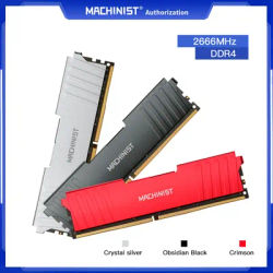 MACHINIST DDR4 8GB 16GB Memory 2133MHz 2666MHz 3200MHz Desktop Dimm High Compatible RAM Wear a heat dissipation vest
