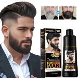 natural long lasting 200ml permanent beard dye shampoo for men beard dying removal white grey beard hair men beard dye shampoo