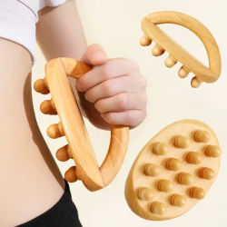 Wood Therapy Fascia Release Massage Tools, Wooden Massage Brush Gua Sha Body Sculpting Tool Smooth The Meridians And Massage Th
