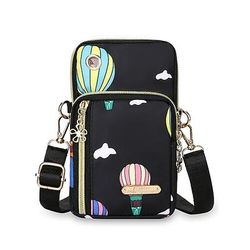 borsa a tracolla impermeabile da donna con design multitasche, borsa da viaggio in nylon leggero per attività all'aperto, sport e uso quotidiano