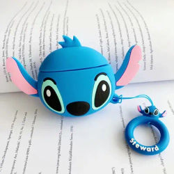 Custodia Stitch per Airpods Pro 2, custodia per auricolari antiurto per cartoni animati 3D per Airpods 1 2 3 4 Custodia per ragazzi e ragazze Funda