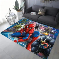 MINISO – tapis Spider-Man 3D pour salon et chambre d'enfant, tapis doux sur le thème de l'anime, cadeau parfait pour les Fans d'enfant