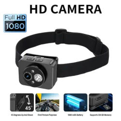 D8 HD 1080P Outdoor Sport Camera Camcorder Head-mounted Action Induction Light Powerful Helmet Video Recording DVR Cam Camping