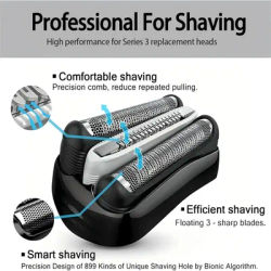 Replacement Shaver Head Cutter Blade For Braun Series 3 32B 32S 21B 301S 310S 320S 340S 360S 3040S 3010S 3050cc Electric Shaver