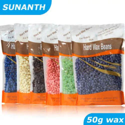 Wax Beads Bagged 50g Waxing beans for Hair Removal Women Men Home Waxing for All Body and Brazilian Bikini Areas