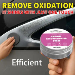 Chrome Restoration Cream & Polish Paste - Rapid Restoration, No-Touch Application, Chrome Plating Paste for Cars, Trucks, Motorc