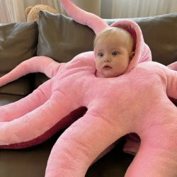 Schattige Gigantische Octopus Baby Grappige Octopus Verkleed Pluche Pop Sierkussen Cosplay Accessores Cosplay Kostuums