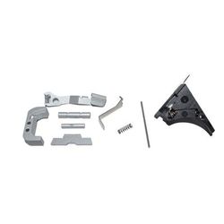 Centennial Defense Systems Glock 43x48 Lower Parts Kit Strippled 5lb Mag Catch Spring 50percent Power Trigger Spring Satin Aluminum LPK-EXT-MOD357