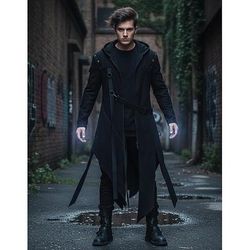 Punk Gotico Steampunk Cappotto Costume Per uomo Halloween Carnevale Feste Casual Quotidiano Adulti Cappotto