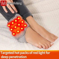 Portable Red Light Electric Heating Ankle Support Vibration Massager Eases Joint Pain Fatigue Stiffness Muscle Relaxation Gift