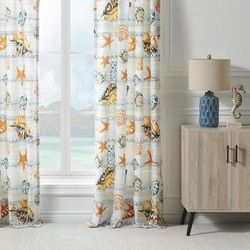 Greenland Home Fashions™ Kona Window Curtain Panels, Set of 2 by Greenland Home Fashions in Ocean (Size OS)