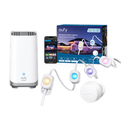 eufy Permanent Outdoor Lights S4 (100 ft with 72 LEDs) + HomeBase S380 White