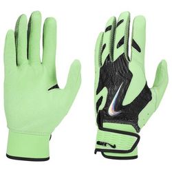 Nike Alpha Elite 2.0 Adult Baseball Batting Gloves Anthracite/Green/Clear