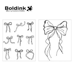 Delicate Bow Tattoo Stickers. Gentle Herbal Juice, Plant-Based, Safe. Semi-Permanent，Lasts for 2 - 3 weeks!