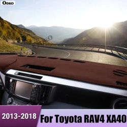 Pour Toyota RAV4 XA40 2013 2014 2015 2016 2017 2018 couverture de tableau de bord de voiture éviter les tapis lumineux tableau de bord tapis accessoires