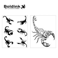 Mystical Scorpion Magic Tattoo Stickers. Safe Plant-Based Herbal Juice, Painless & Easy Removal. Lasts 15 Days.