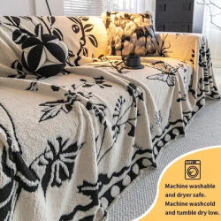 1 PC-Shu Mianrong édition automne et hiver épaissi couverture complète housse de canapé tissu, tapis en laine, serviette de canapé anti-rayures pour chat