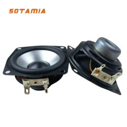 SOTAMIA 2 pièces 2.5 pouces gamme complète haut-parleur 4 Ohm 15W Bluetooth haut-parleur amplificateur haut-parleur bord en caoutchouc Hifi musique Home cinéma