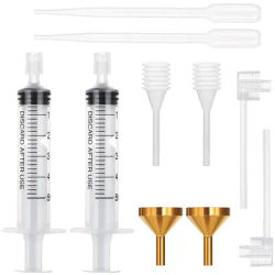 10pcs Perfume Refill Pump Tools Perfume Dispenser Transfer Tools Kit Include 2 Funnel for Refill 2 Clear Pump and Dropper
