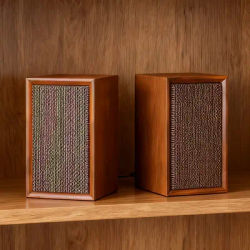 Haut-parleurs Bluetooth Haut-parleur en bois pour ordinateur Pilote de gamme complète de 3 pouces Alimenté par USB pour PC portable Système audio multimédia HiFi