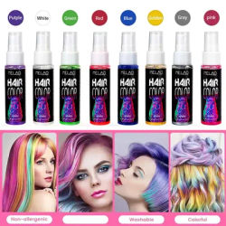 Hot Hair Dyeing Spray Plant Bubble Hair Dye Purple Mild Bleach-free Cosplay Parties Quick Disposable Hair Color Fashion Beauty