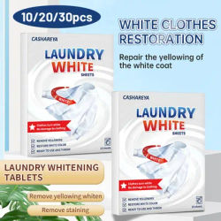 Clothes Bleaching Tablets - Deep Clean, Strong De-Yellowing for White Clothing Whitening