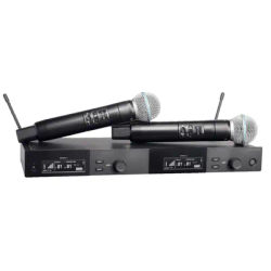 SLXD24D High Quality 2-Channel UHF Wireless System Dynamic Metal Microphone with SLXD2 KSM9 Handheld Cordless MIC