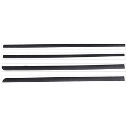 Replacement Door Molding & Beltlines Primed, Front Rear, Driver Passenger Side, SET-REPC490911-4