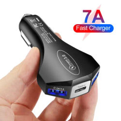30W USB chargeur de voiture Type C Charge rapide 3.0 PD USB chargeur rapide pour iPhone 15 16 Xiaomi 15 Huawei chargeur de téléphone portable dans la voiture