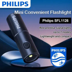 2025 nouvelle lampe de poche Philips SFL1126 petite lampe de poche Led lampe de poche Portable EDC avec 4 Modes d'éclairage pour Camping d'auto-défense