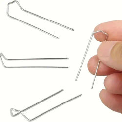 100 U-shaped flower needles, 1.8-inch stainless steel hand needles for garlands, bouquets, and plant arrangements