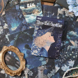 50 pcs/book Retro Material Paper Aestheti Scrapbooking DIY Decorate Journaling Vintage Stationery Aesthetic Plants Manuscript