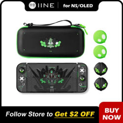 IINE Jormungandr Series for NS OLED/NS / Storage Bag & PC Protection Case & Thumb Grips