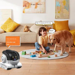 Real Time Moving Security Robot Camera for Pet with 1080P Live Feed and Voice Chatting