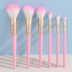 6pcs Disney Marie Cat AristoCats Makeup Brushes Set for Cosplay Toy Foundation Eyeshadow Blush Powder Female Makeup Tools