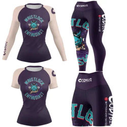 Women's MMA BJJ Training T-shirt Fight Boxing Shorts Sets Rashguard Gym Jiu-Jitsu Muay Thai Wrestling Jerseys Compression Suit