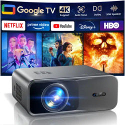 WIMIUS 1200 ANSI Projector 4K Full HD 1080P Google TV Game Beam Mini Projectors for Movies Home Theater WiFi BT5.2 Laser Beamer