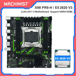MACHINIST X99 Motherboard kit set With Intel Xeon E5 2620 V3 CPU LGA 2011-3 Support DDR4 Dual-channel RAM NVME/SATA M.2 PR9-H