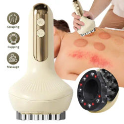 9 Levels Electric Body Gua Sha Device And Cupping Apparatus Massager Electric Rechargeable Instrument Household Meridian Brush