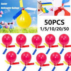 1-50PCS Propeller Balloon Helicopter Toys Children's DIY Balloon with Whistle Outdoor Flying Balloon Birthday Party Decoration