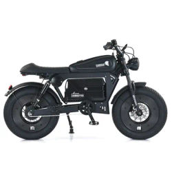 STLF Fashion Classic Himoto Black Warrior Iron Material Lithium Battery Keyless NFC City Commute Retro Electric Bike Ebike Fat T