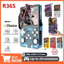 64G/128G R36S Retro Handheld Video Game Console Linux System 3.5 Inch IPS Screen R35s Pro Portable Pocket Video Player Games