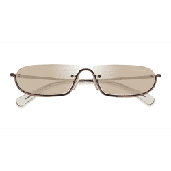 Unisex s geometric Matte Bronze Metal Prescription sunglasses - Eyebuydirect s Armani Exchange AX2058S